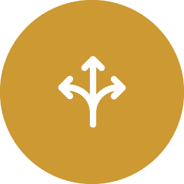 arrows pointing different ways